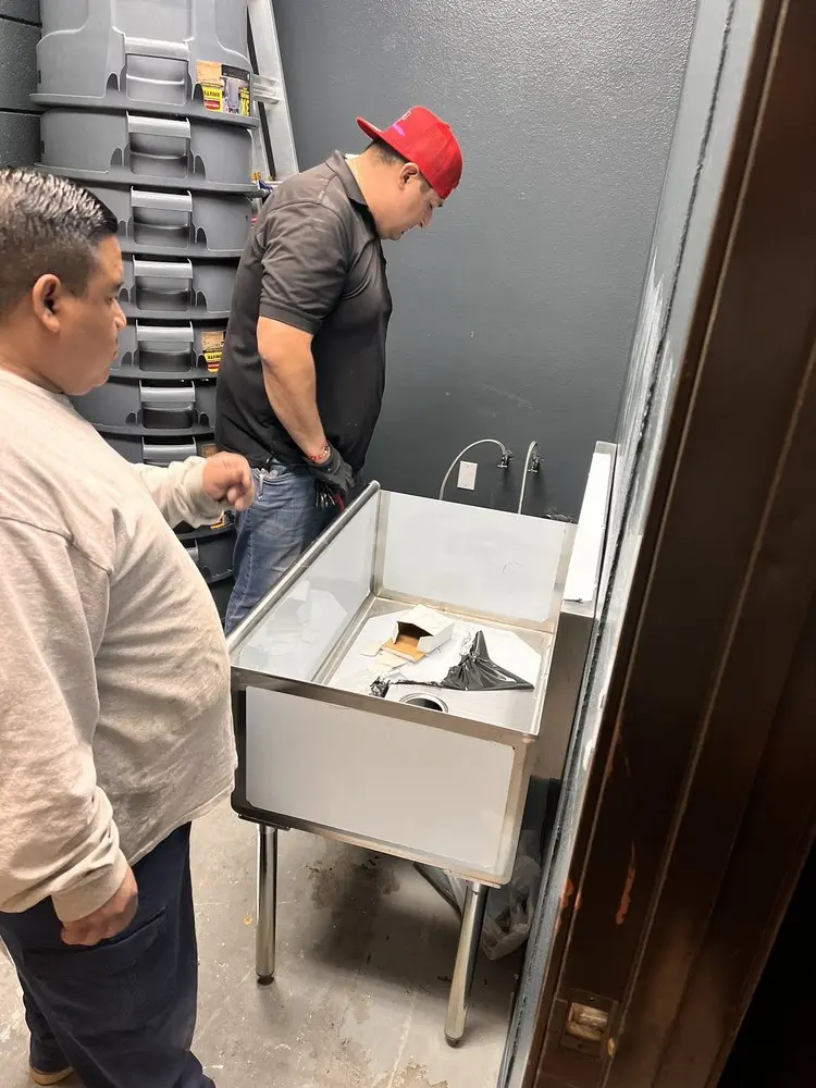 Commercial plumbing and sink installation in Stonebridge